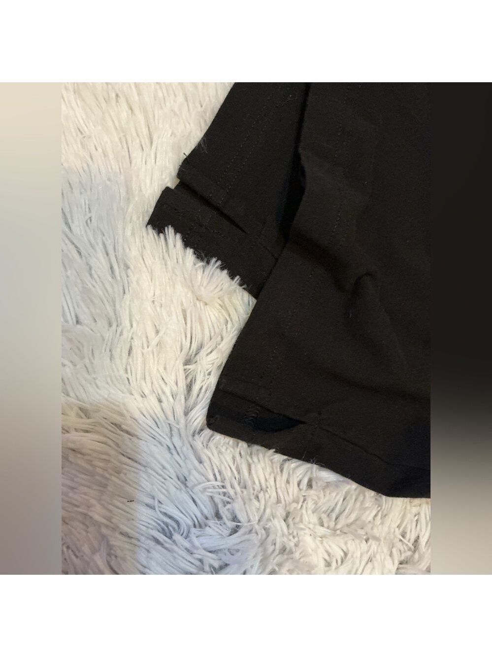 Woman Within Plus Size 3X Tall Black Stretch Cotton Bootcut Leggings Pull-On - Picture 2 of 10